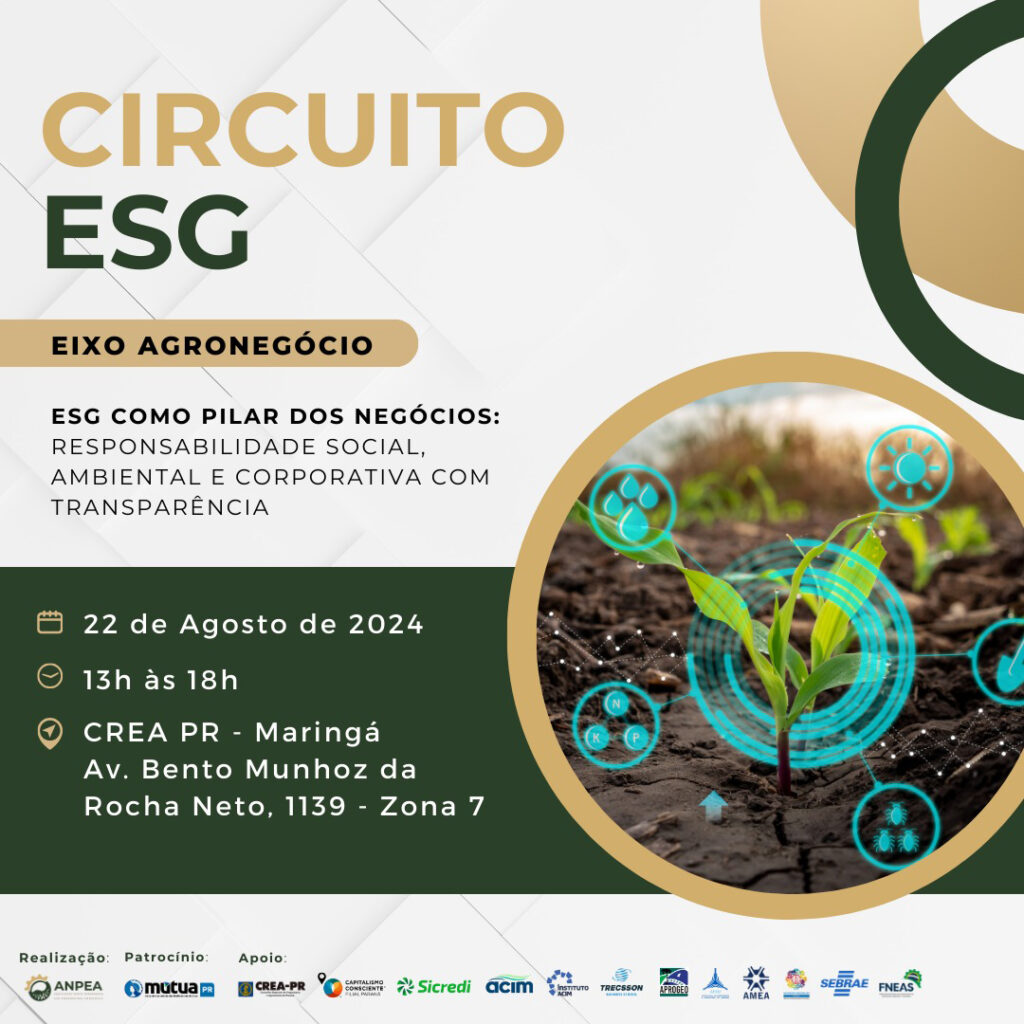 O 1º Circuito Norte Paranaense de Workshops em ESG está de volta!