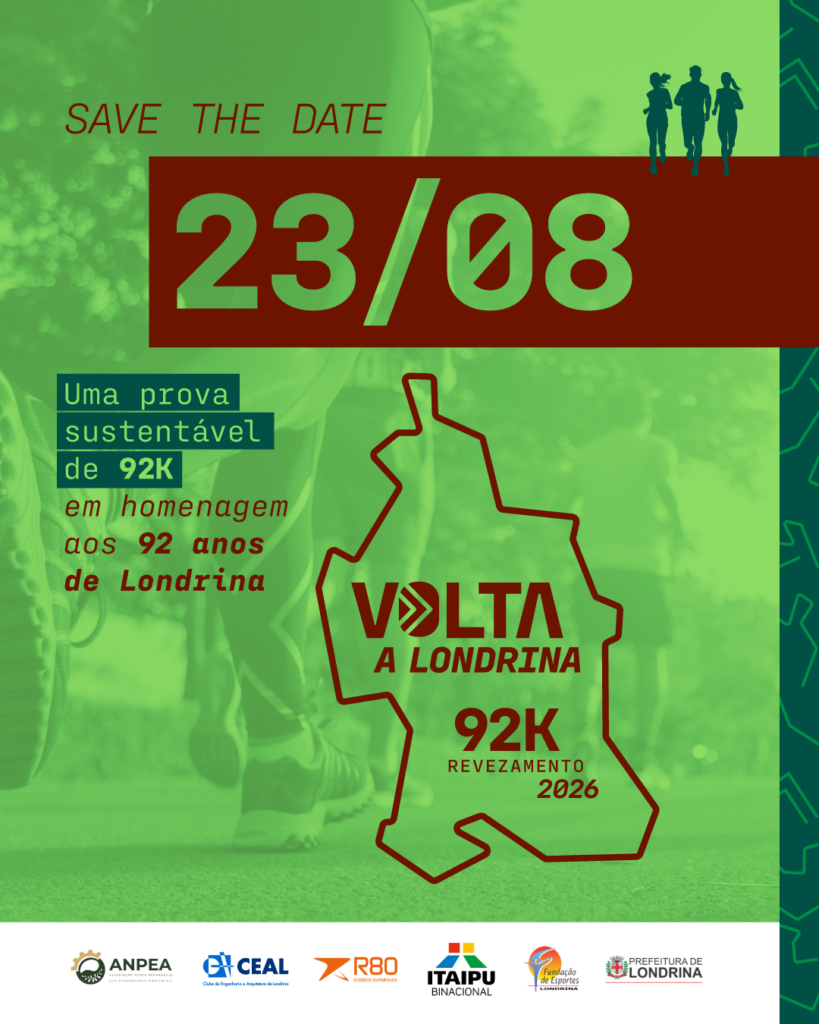 Volta a Londrina 2026 já tem data marcada: reserve o dia 23 de agosto!